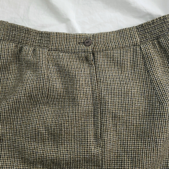 Moda Petite 100% Wool Pencil Skirt, Military Green Brown Tone, Women's Size 6 - Picture 9 of 14
